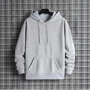 Nouvel ensemble de survêtement pour homme, couleur unie, sweat à capuche + pantalon de survêtement, style urbain décontracté, confortable et chaud pour l'hiver, 100% coton - Product Image 2