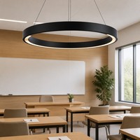 Lampe suspendue ronde pour salle à manger, centre de formation, 800 mm, luminaire suspendu au plafond pour bureau