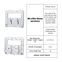 Kit de fixation de plaque de chasse réglable compatible Verso 350/1100 pour réservoir encastré et toilettes suspendues
