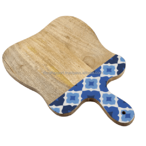 Planche à découper rectangulaire en bois avec poignée Accessoires de table de cuisine Planche à découper Blocs en bois pour ustensiles de cuisine RF Artisanat - Product Image 5