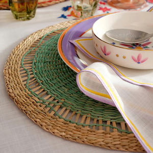 Handwoven <b>Seagrass</b> <b>Placemat</b> Natural Dining Table Decor For Home And Restaurant Tableware Set From Vietnam Supplier - Product Image 4
