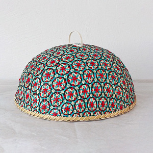 Tableware Natural Bamboo Food Dome Umbrella Fruit Storage <b>Basket</b> With <b>Mesh</b> Cover From Vietnam - Product Image 1