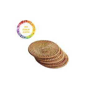 Wholesale Vietnam Handmade Woven Rattan <b>Coaster</b> Plates Best Price Eco-friendly Competitive Rates for Bulk Orders - Product Image 1
