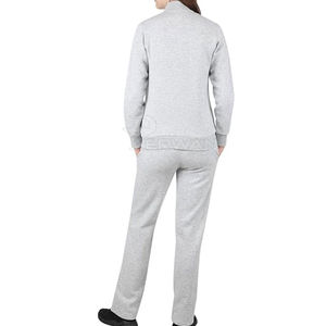 ชุดวอร์ม2ชิ้นสำหรับผู้หญิงชุดวอร์มผ้าคอตตอนสีล้วนสำหรับ100% - Product Image 4