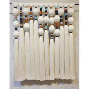 Tapiz de Pared Boho Colorido Hecho a Mano por TENEK, Arte Textil de Macramé para Decoración del Hogar, Tapiz Tejido para Colgar en la Pared con Cuerda de Algodón Texturizada - Product Image 1