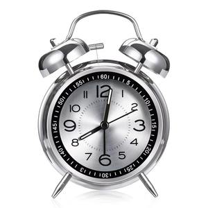 Horloge de bureau/table en métal massif avec mouvement à piles, design classique moderne, qualité supérieure - Product Image 6