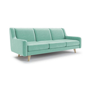 Sofá Cuadrado Tapizado de Tres Plazas-SFB68028, Muebles para el Hogar, Sofá Chesterfield, Diseño Francés/Europeo, Relleno de Esponja, Patas - Product Image 1