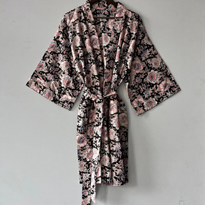 Kimono en pur coton pour femmes Kaftan Festival Vêtements Robes avec caractéristique thermique 100% coton tissé ODM Supply - Product Image 1