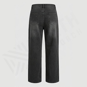 Pantalones Vaqueros Ligeros para Hombre, Estilo Holgado, Venta al por Mayor, Ropa Deportiva Informal para Adultos, Invierno, Corte Recto, Color Personalizado, Alta Calidad - Product Image 2