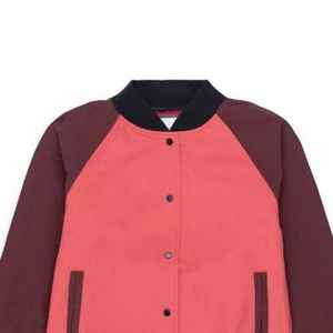 Veste de baseball courte de taille de nouveau style de matériel de laine de couleur de ton de femmes respirantes à vendre au prix d'usine - Product Image 5