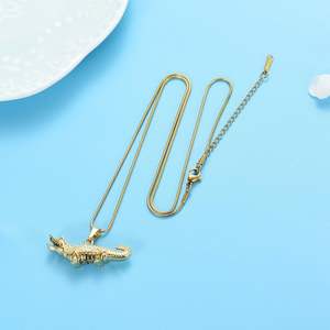 Collar de urna de cremación de cocodrilo personalizado para cenizas, collar de urna de acero inoxidable, recuerdo de longevidad conmemorativo, urna de tamaño personalizado - Product Image 5