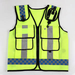 เสื้อกั๊กนิรภัยที่มองเห็นได้ชัดเจนมีแถบสะท้อนแสงสำหรับชุดทำงานสวมใส่สบายน้ำหนักเบา - Product Image 2