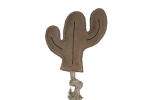 Jouet en cuir en forme de cactus inspiré de la nature pour chien de petite à grande race, durable et sûr de Divine International - Product Image 2