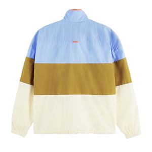 Casual Outdoor Breathable Windbreaker Jacket Color Block Custom Logo Mesh Lining Windbreaker Jacket For Men - Product Image 2