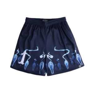 Pantalones cortos de malla personalizados para hombre de 5 pulgadas con estampado de sublimación de poliéster de alta calidad y logotipo personalizado del fabricante - Product Image 1