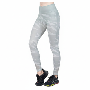Leggings de yoga taille haute pour femmes, logo personnalisé, vente en gros, sans couture, extensible, collants de sport, entraînement, haute élasticité, pantalon de yoga - Product Image 4