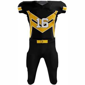 Maillots de football américain personnalisés Namissm Interprize, sublimation, manches courtes, 100% polyester, respirant, unisexe, adulte - Product Image 2