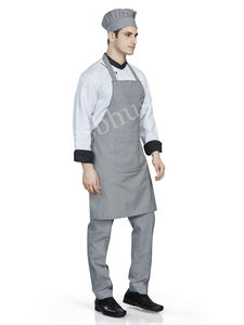 Chaqueta de Chef Vesbhusha de Poliéster Suave y Agradable al Tacto, Manga Corta, para Uniformes de Hotel y Servicio Doméstico, Unisex, Corte Regular - Product Image 5