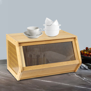 Meuble de rangement autoportant en bambou DreamCraft Modern 51 cm, organiseur de cuisine, origine Vietnam - Product Image 5