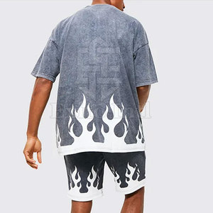 เสื้อยืดผู้ชายแบบฟอกสี แห้งเร็ว ระบายอากาศได้ดี ผ้าฝ้าย ปรับแต่งได้ แฟชั่นกลางแจ้ง ขายส่ง - Product Image 3