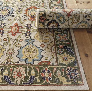 Tapis modernes de luxe faits à la main en laine de soie, doux, noués à la main, design abstrait, tailles personnalisables 5x8, couleurs vives pour la maison et le bureau - Product Image 4