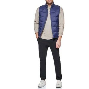 Vestes matelassées à capuche pour hommes, poids lourd, couleur bleu marine, polyester, imperméable - Product Image 3