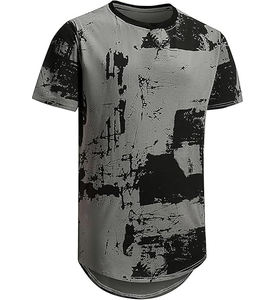 T-shirts pour hommes en polyester/coton tricoté, imprimés à l'écran, élégants et décontractés pour adultes, à bas prix, dernières tendances 2025 - Product Image 1