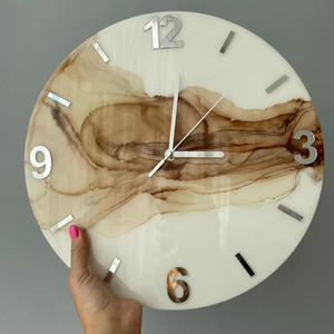 DIFFERENT Epoxy Resin <b>Wall</b> <b>Clock</b> Epoxy Resin Living Room best qulatiye Furniture Home <b>Decor</b> <b>Wall</b> <b>Clock</b> Customized best - Product Image 1