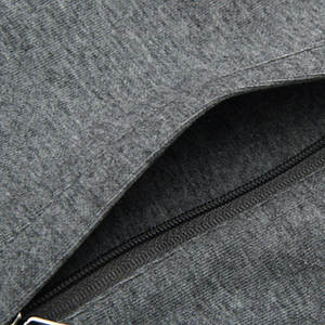 Chándal de manga larga de corte regular para hombre, forro polar liso, transpirable, poliéster/algodón, temporada de invierno de talla grande - Product Image 5