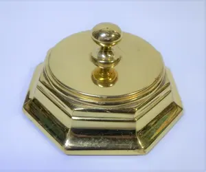 Brass Paper Weight <b>Desktop</b> Paperweight for Tabletop Decoration Melody Music Shaped Natural Finished Handmade Brass Weight - Product Image 3