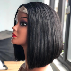Cabello Brasileño Natural Negro al por Mayor, 6x6, Liso Sedoso HD para Peluca Bob con Cierre de Encaje, Línea de Cabello Natural, Gorro Pequeño - Product Image 1