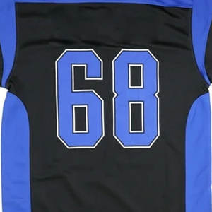 Vente en gros de maillots de football américain à la mode avec logo personnalisé respirant à manches courtes pour sports d'équipe - Product Image 4