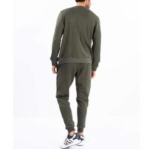 Vente chaude Hiver Hommes Solide Couleur 2 Pièces Polaire Survêtement Écologique Respirant À Capuche Sports Fitness Porter Dernière Mode - Product Image 2