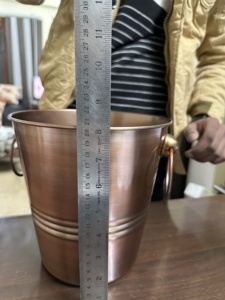 ถังน้ำแข็งสแตนเลสถังเครื่องดื่มอุปกรณ์สำหรับบาร์ขวดไวน์เครื่องทำความเย็นแชมเปญถังน้ำแข็งโลหะผนังเดี่ยว - Product Image 5