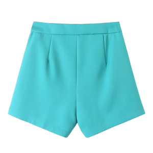 Women's New Style <b>Summer</b> 2-Piece Set Solid Pattern Oversized Drop Shoulder Hoodie with Zipper <b>Decoration</b> and Joggers Pants - Product Image 6