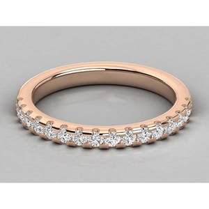 Anillo de Eternidad para Mujer con Diamante Cultivado en Laboratorio de Oro de 9K, Corte Esmeralda, Patrón Geométrico, Certificado IGI, Anillo de Piedras Preciosas para Boda - Product Image 3