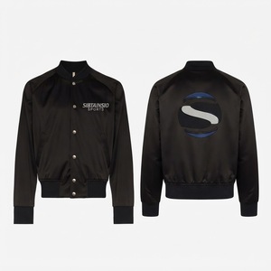 Black Sleeve Movie Classic Embroidered <b>Jacket</b> Outdoor Workwear Style High Quality College Letterman <b>Men</b> <b>Baseball</b> <b>Jacket</b> - Product Image 3