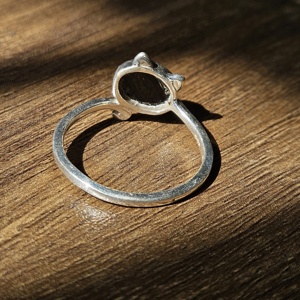 Anillo de Plata de Ley 925 Muy Popular, Estilo Religioso, con Ónice Negro Ovalado, para Compromisos, Bodas, Fiestas y Aniversarios - Product Image 3