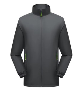 Coupe-vent à capuche pour hommes Veste légère et résistante à l'eau Full Zip Casual Outdoor Shell Coat pour la course à pied, le vélo ou le streetwear - Product Image 4