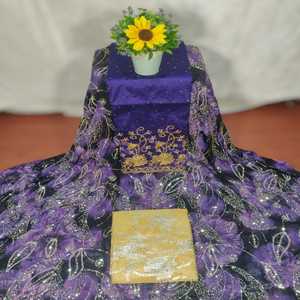 Tissu de robe Fransawi Dirac somalien tendance, jacquard somalien, perlé, uni, à motifs floraux, pour femmes et filles, mariage - Product Image 4