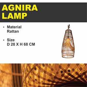 Lampe AGNIRA en rotin artisanal - Product Image 2