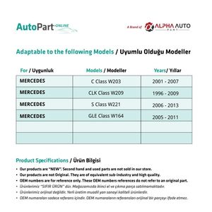 ปลายท่อระบายอากาศสำหรับ W164คลาส Mercedes - Product Image 2