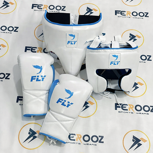 Nouvel Arrivage Ensemble de Sparring de Boxe Professionnel FLY Pro Punching Winning en Cuir de Vachette Véritable, Respirant, Durable et Confortable - Product Image 3