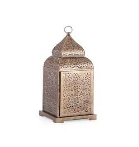 Linterna de Metal marroquí de alta calidad estilo Vintage antiguo para decoración de boda de jardín interior al aire libre - Product Image 1