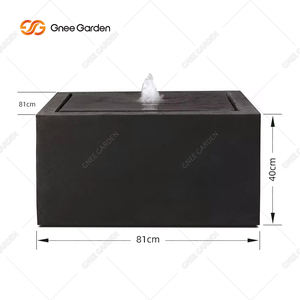 Fuente Rectangular de Aluminio Negra de Bajo Mantenimiento, Personalizada de Fábrica 2026, Eléctrica, Resistente a la Intemperie, para Exteriores - Product Image 5