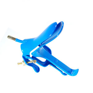Tubo de espéculo Electro Vaginal de acero inoxidable alemán profesional Soporte de aguja de metal con revestimiento azul medio Espéculo Vaginal - Product Image 4