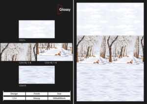 Carreaux muraux en céramique de luxe 300x600mm pour salle de bain et cuisine, finition brillante mate effet sucre, design mural intérieur luxueux - Product Image 5