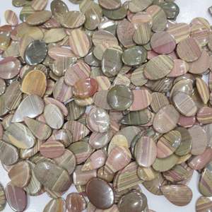 Cabochon de jaspe impérial de haute qualité fait à la main en vrac mélange forme améthyste naturelle Moissanite cristal bijoux Moissanite en vrac - Product Image 4