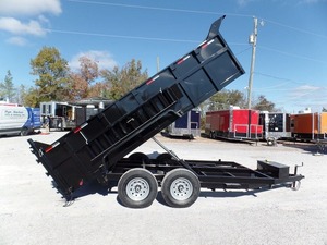 Hydraulic Dump Trailer 7x14 Landscape Equipment 3ft <strong>Sides</strong> for Sale - Product Image 5