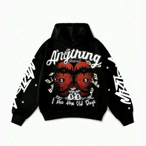 เสื้อมีฮู้ดผ้าฟลีซ600gsm 500gsm สำหรับผู้ชายเสื้อมีฮู้ดผ้าคอตตอนโอเวอร์ไซส์ไซส์เข้ารูปผ้าคอตตอนโลโก้ออกแบบได้ตามต้องการ - Product Image 6